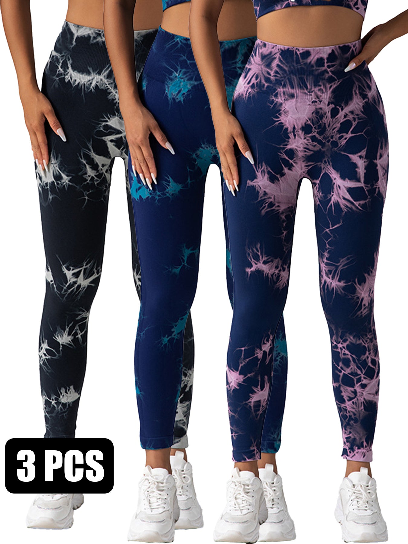 3 Pack Yoga Leggings in Minimalist Style