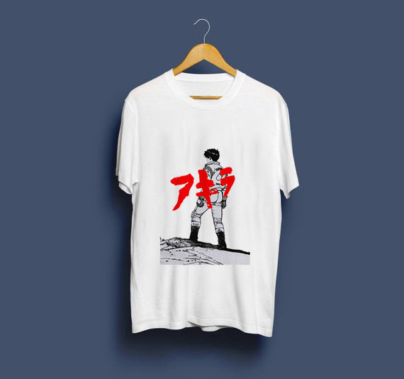MONO//FIT Akira capsule tee men featuring classic anime design on a white shirt