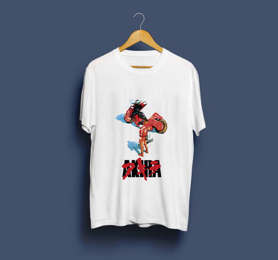 MONO//FIT Akira capsule tee men featuring vibrant graphic design on a white t-shirt