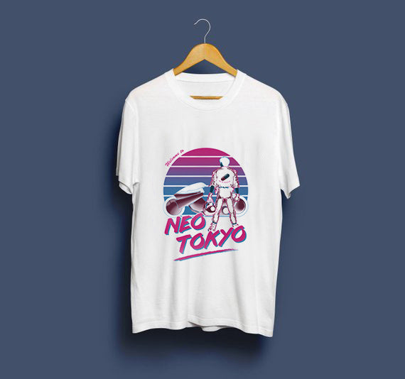 MONO//FIT Akira capsule tee men featuring Neo Tokyo graphic design in vibrant colors