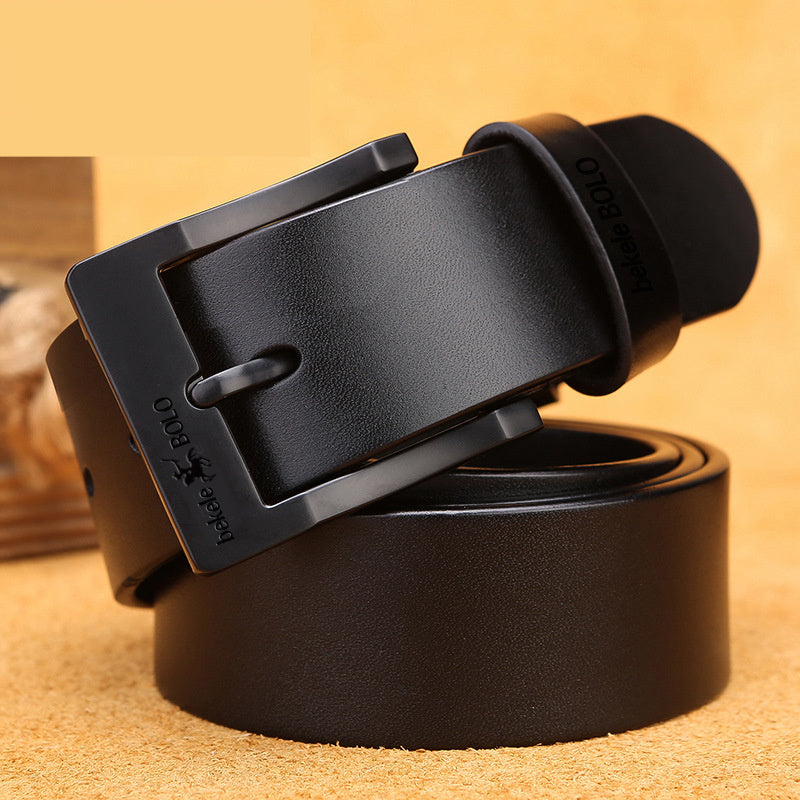 MONO//FIT men's leather belt with a sleek black design and durable buckle for stylish everyday wear