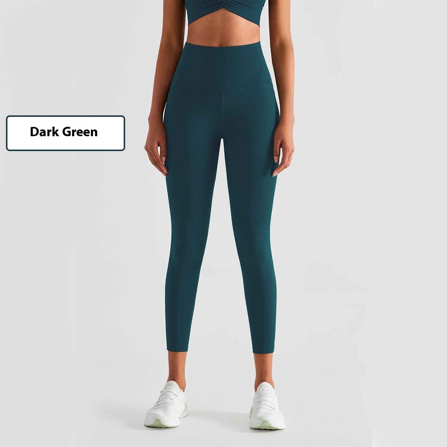 Dark Green women's fitness leggings designed for comfort and flexibility during workouts