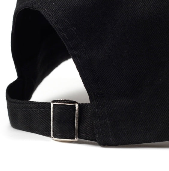 Black MONO//FIT capsule cap for men with adjustable strap for a comfortable fit