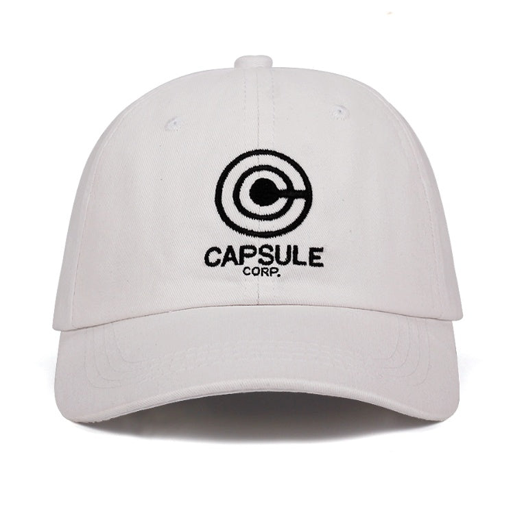 White MONO//FIT capsule cap for men with black embroidered logo for a stylish look