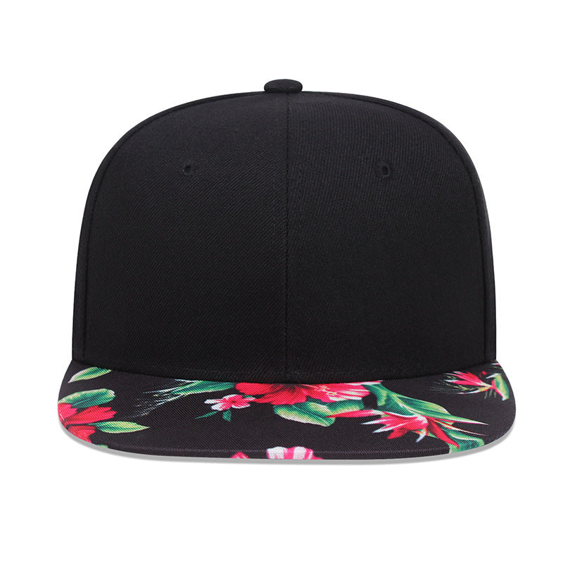 MONO/FIT Men's Hip Hop Cap with Floral Pattern Brim for Stylish Streetwear Look