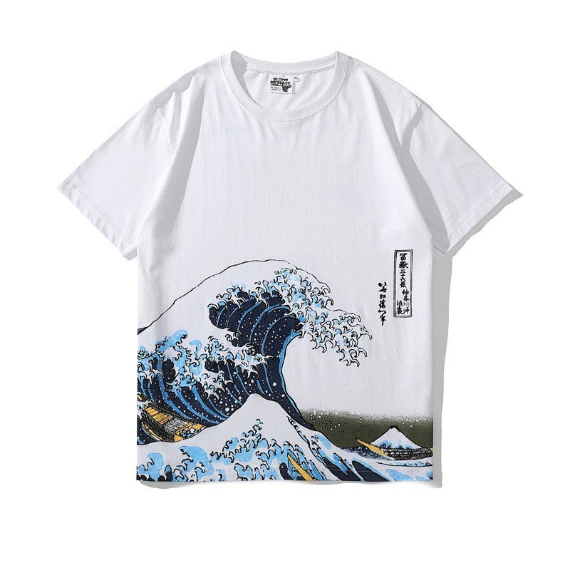 MONO//FIT Japanese graphic t-shirts featuring iconic wave artwork for a stylish look
