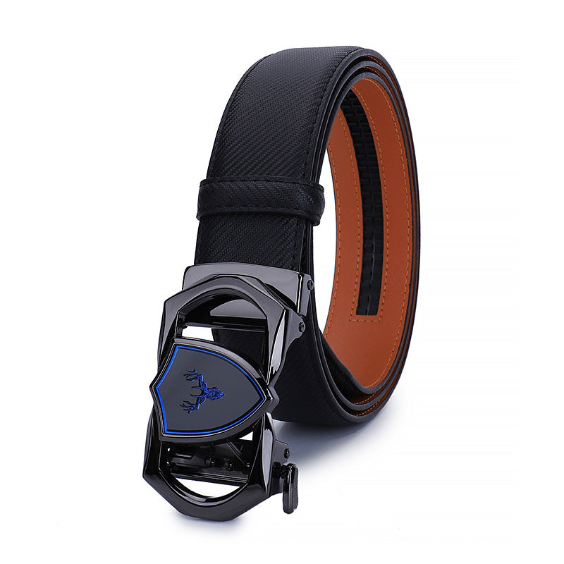 MONO//FIT stylish leather belt for men with a sleek black buckle and textured design