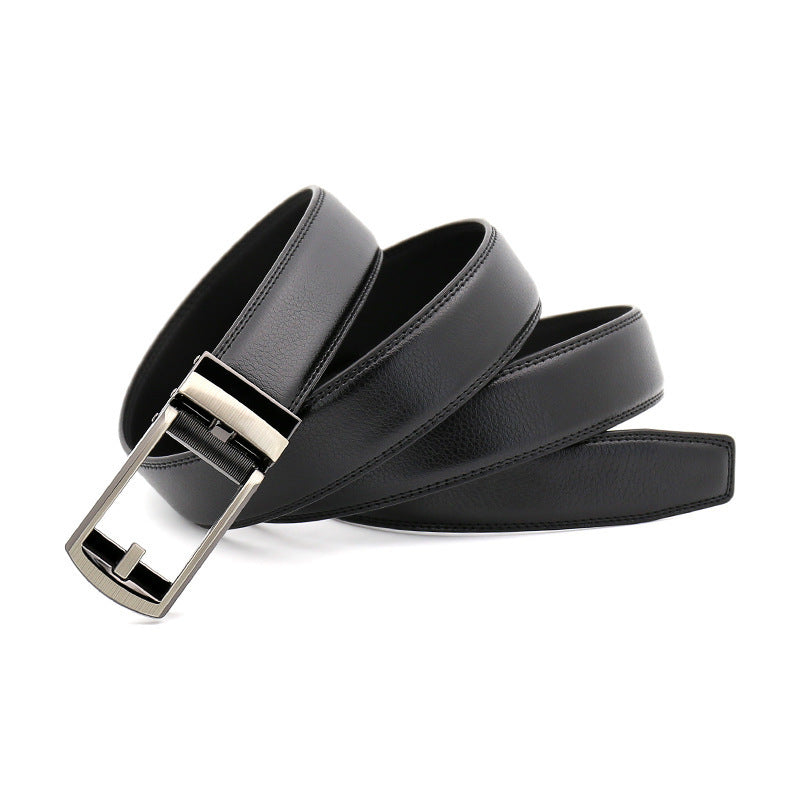 Stylish MONO//FIT leather belt for men with a sleek silver buckle and high-quality finish