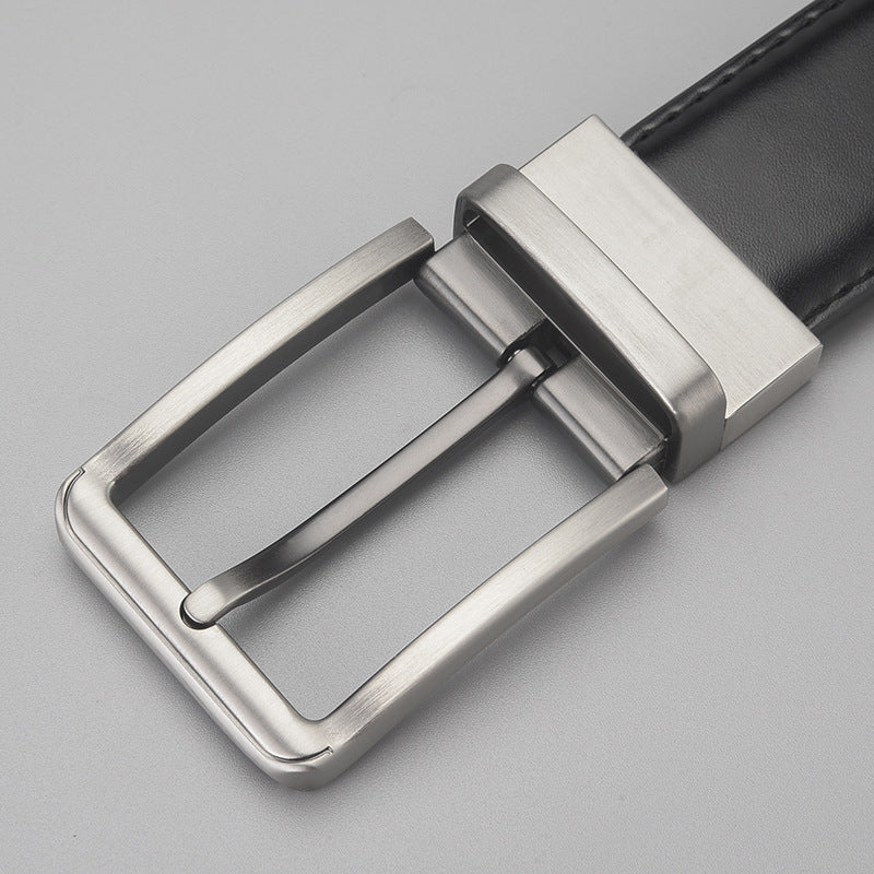 MONO//FIT men's leather business belt with sleek metal buckle for formal and casual wear