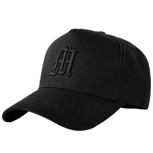 MONO//FIT tall crown baseball cap in black with a stylish embroidered logo for casual wear