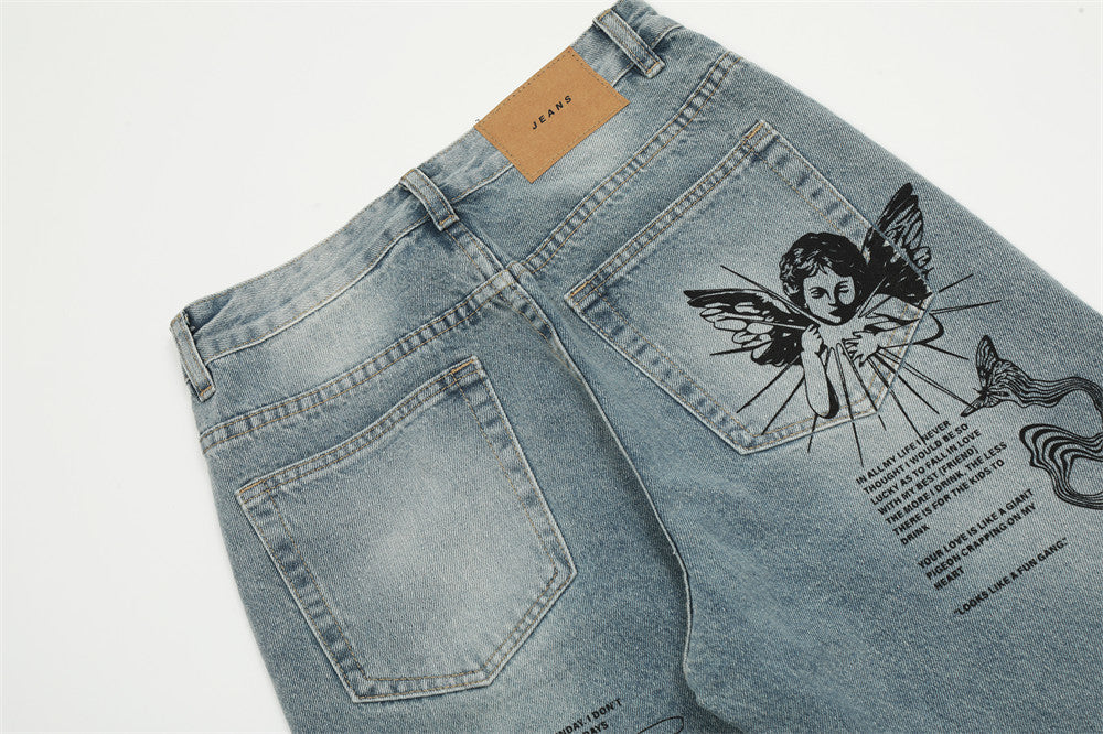 MONO//FIT Men's Graffiti Jeans with Unique Designs