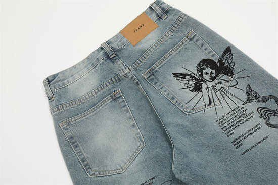 MONO//FIT Men's Graffiti Jeans with Unique Designs