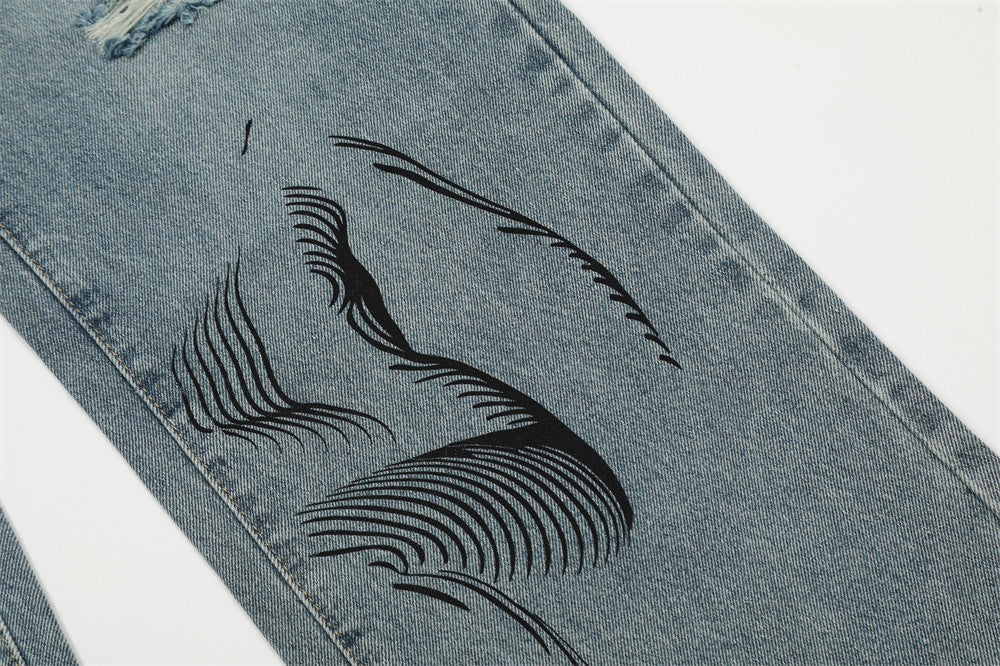 MONO//FIT Men's Graffiti Jeans with Unique Designs
