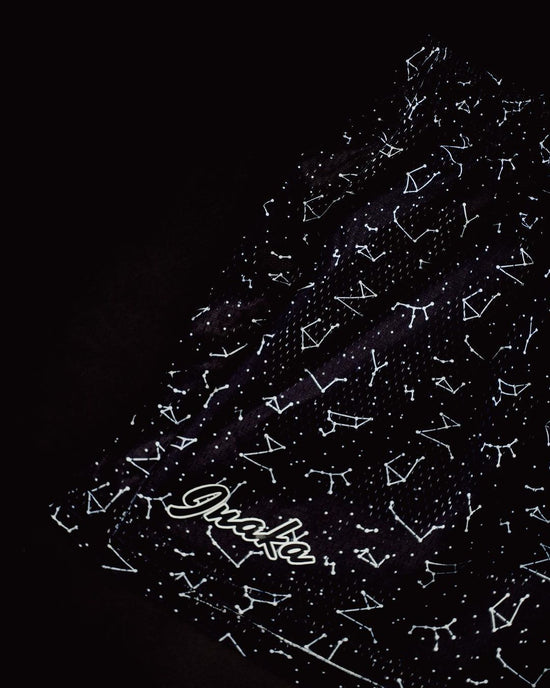 MONO//FIT American basketball shorts with reflective constellation design for stylish athletes