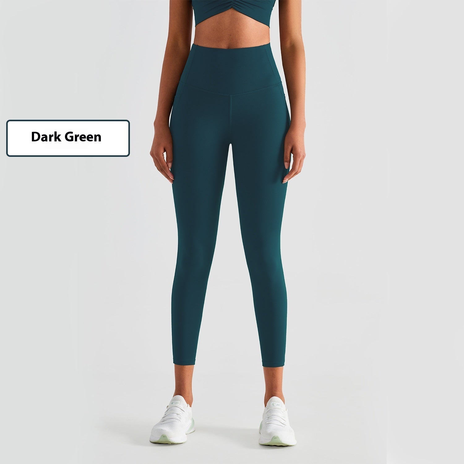 Dark Green women's fitness leggings designed for comfort and flexibility during workouts