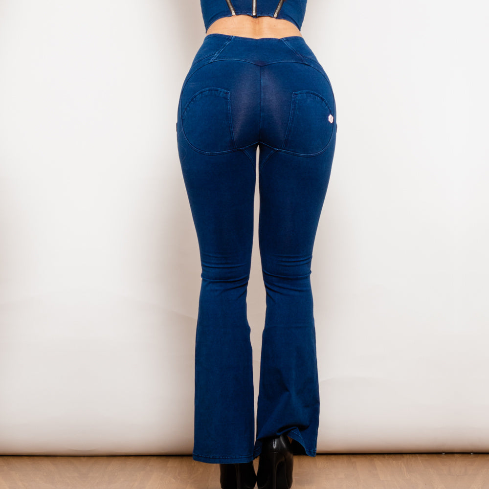 MONO//FIT bum lift jeggings dark blue designed for a flattering fit with a stylish look
