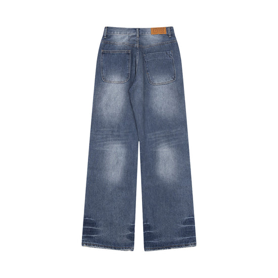 MONO//FIT casual embroidered denim men with a relaxed fit and classic blue wash for versatile styling