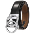  Chrome Buckle 3633 Black Belt