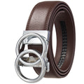  Chrome Buckle 118 Brown Belt