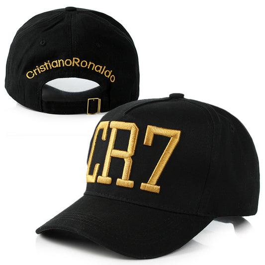 MONO//FIT black CR 7 cap for big fans featuring embroidered logo and adjustable strap