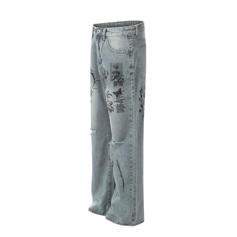 MONO//FIT Men's Graffiti Jeans with Unique Designs