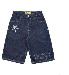 MONO//FIT dark blue denim shorts men with stylish designs for casual summer wear