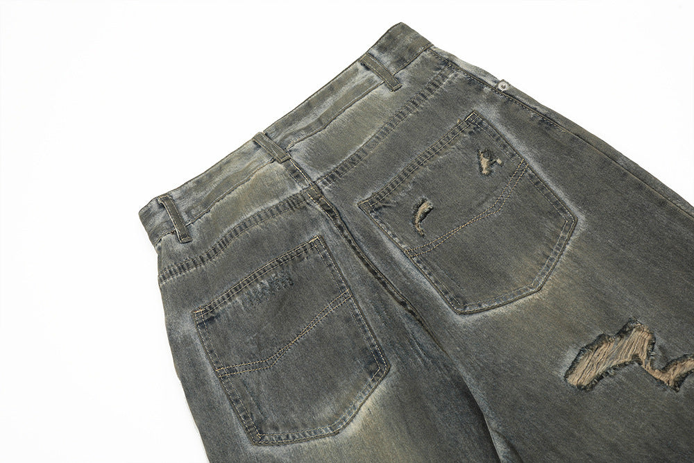 MONO//FIT Men's Jeans featuring distressed design for heavy industry streetwear style