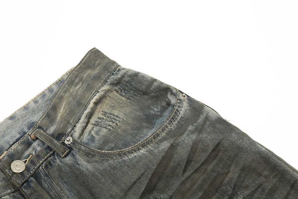 MONO//FIT Men's Jeans in distressed style, perfect for heavy industry streetwear fashion
