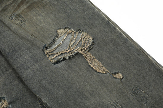 MONO//FIT Men's Jeans in Heavy Industry Streetwear Style with Distressed Detailing