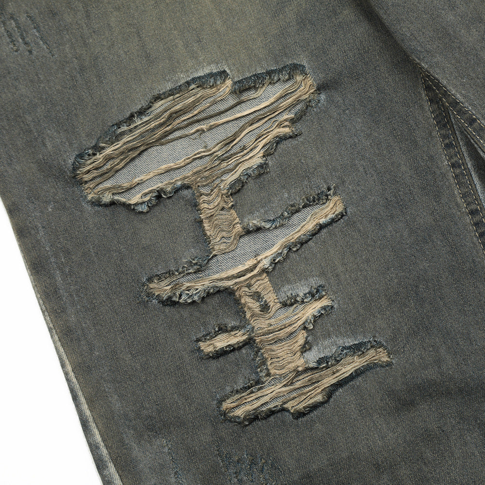 MONO//FIT Men's Jeans with Distressed Detailing for heavy industry streetwear style