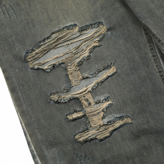 MONO//FIT Men's Jeans with Distressed Detailing for heavy industry streetwear style