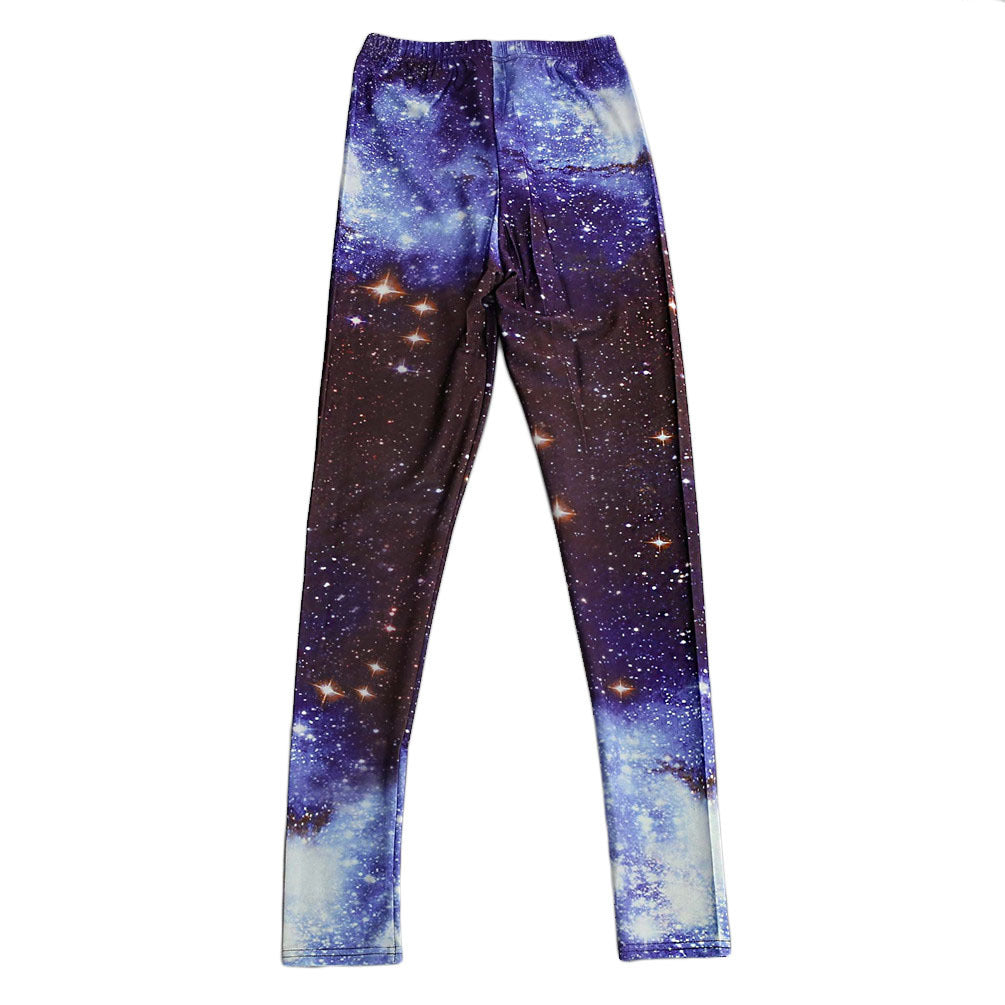 Galaxy Print Hip Lift Leggings for Women with Comfortable Stretch Fabric for Activewear