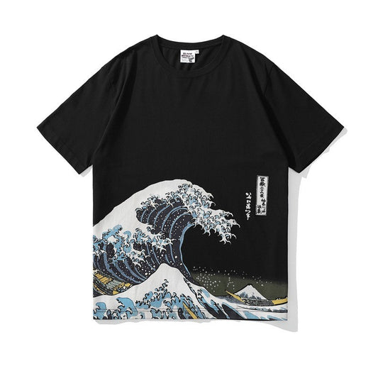 MONO//FIT Japanese graphic t-shirts featuring iconic wave design and Mount Fuji