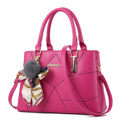 MONO//FIT Pink HandBag with Scarf Detail, a Perfect Example of Korean fashion handbags