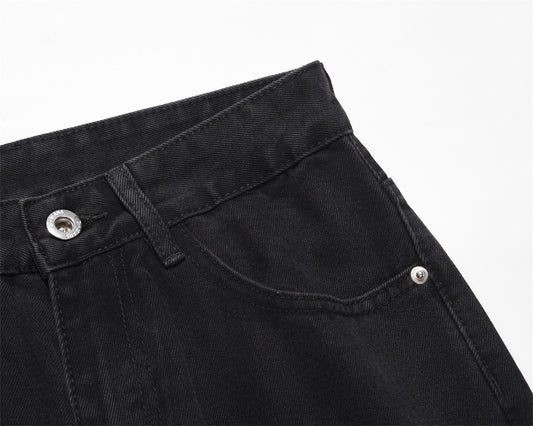 MONO//FIT men's basic jeans featuring a classic black design with a secure waistband and pocket detail