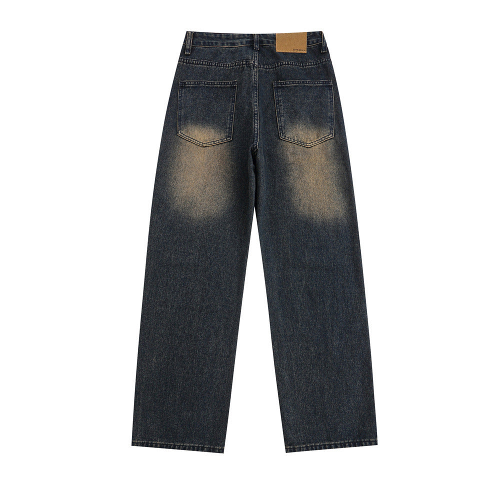 MONO//FIT Men's Straight Jeans Fashion with a Classic Relaxed Fit in Dark Wash
