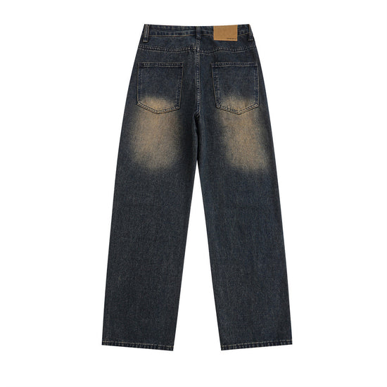 MONO//FIT Men's Straight Jeans Fashion with a Classic Relaxed Fit in Dark Wash