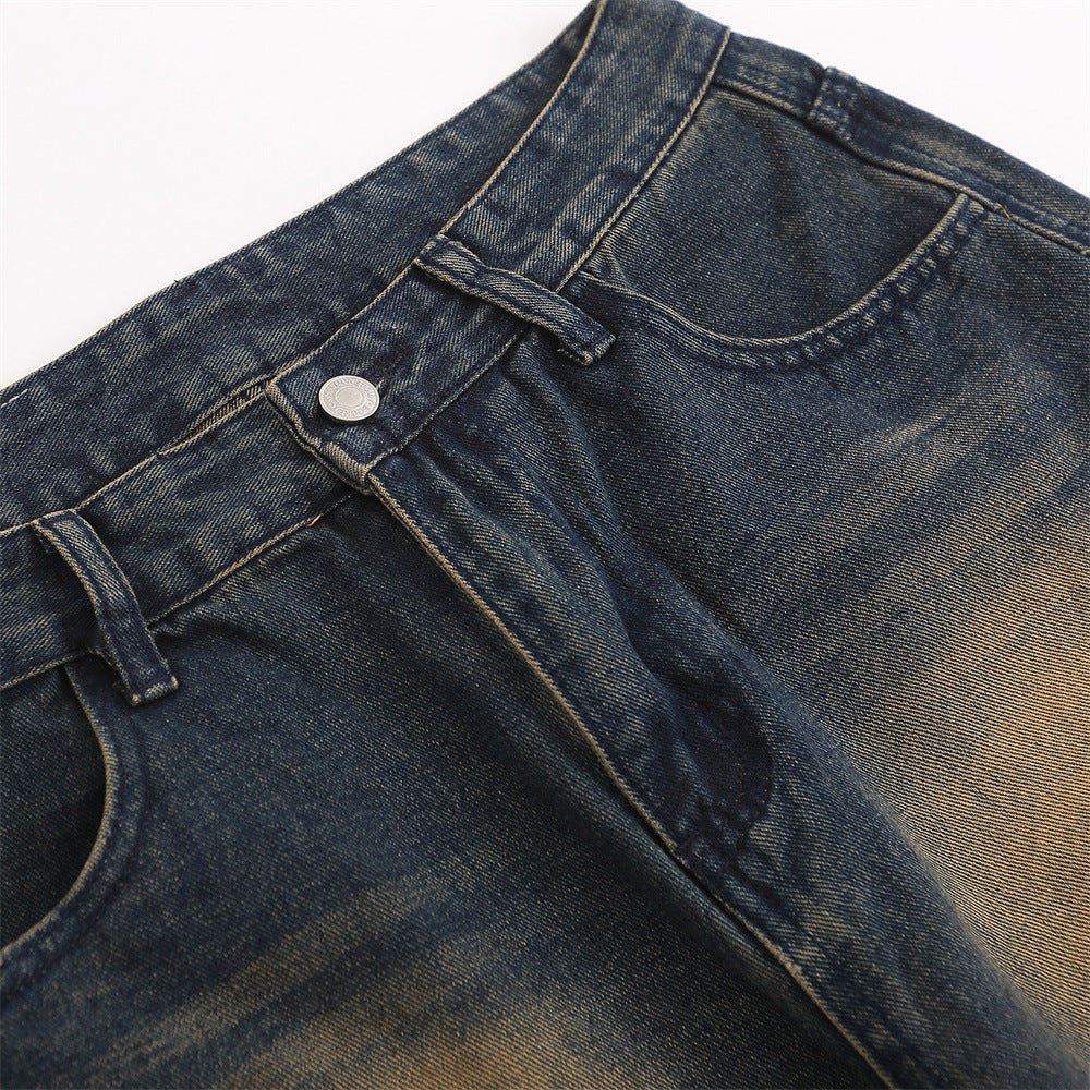 MONO//FIT Men's Straight Jeans Fashion with a Stylish Fade Effect and Classic Fit