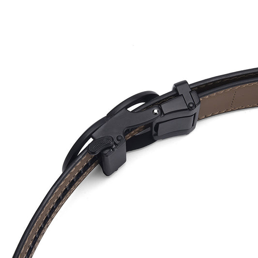 MONO//FIT men's timeless design belt with a sleek black buckle and durable leather construction