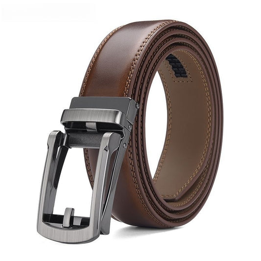 MONO//FIT men's timeless design belt in brown leather with a sleek buckle for versatile styling