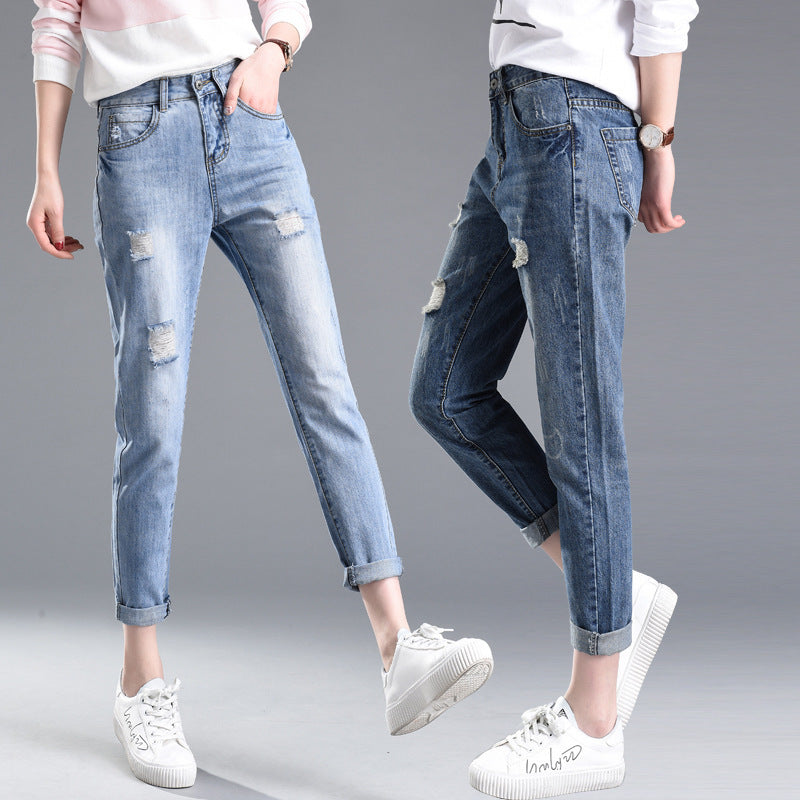 MONO//FIT stylish ripped jeans for women featuring a relaxed fit and distressed details