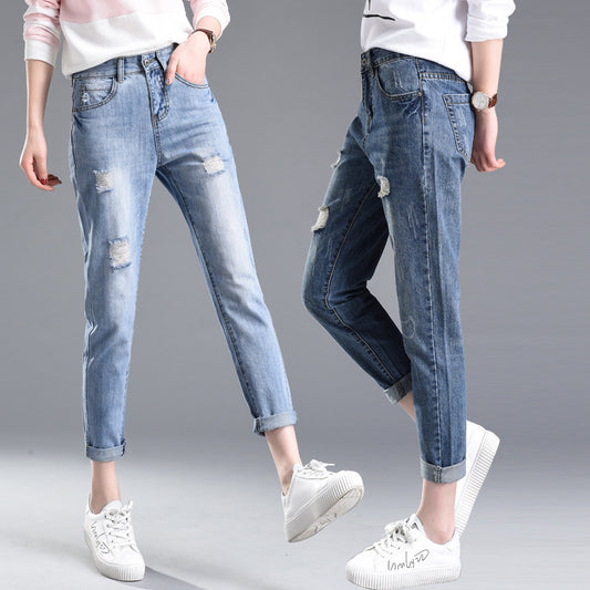 MONO//FIT stylish ripped jeans for women featuring a relaxed fit and distressed details