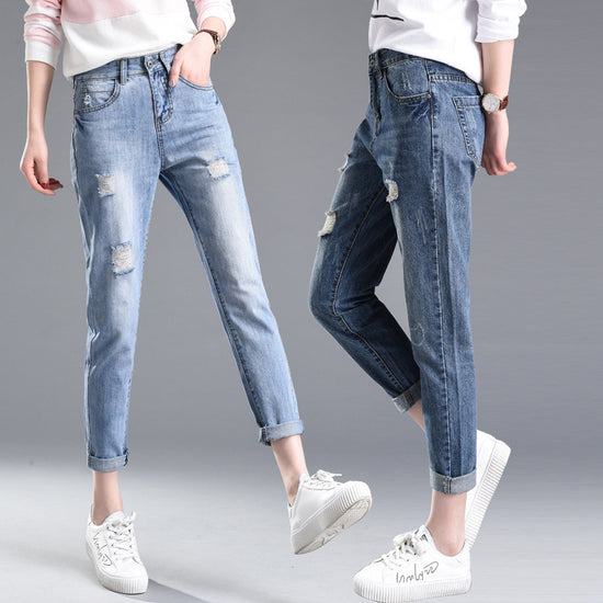 MONO//FIT stylish ripped jeans for women featuring a relaxed fit and distressed details