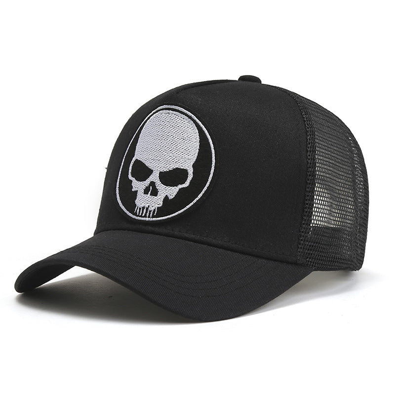 MEN'S MONO//FIT Skull Cap for Men with Black Design and Skull Graphic Logo