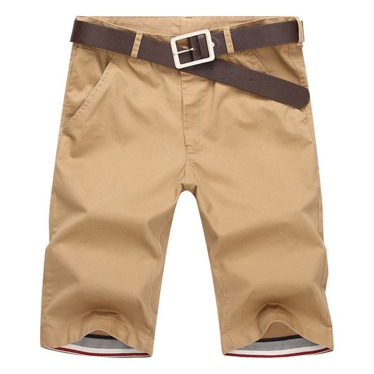 MONO//FIT Casual Tan Shorts for Men with Belt, Ideal for Teen Casual Shorts Men