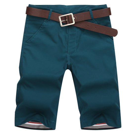 MONO//FIT teal teen casual shorts men with belt and stylish design for everyday wear