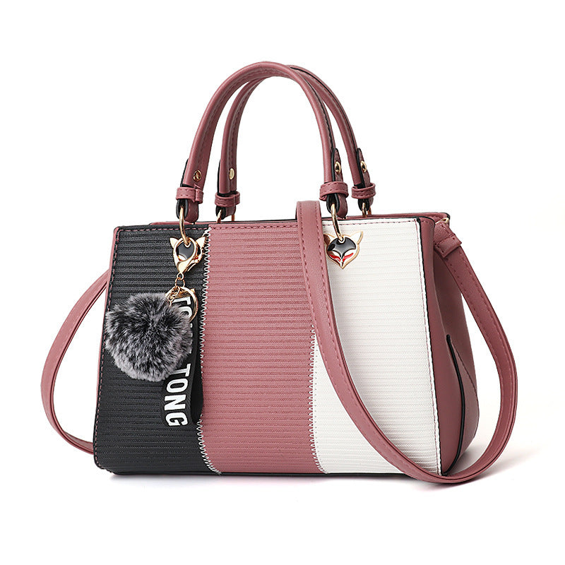 MONO//FIT stylish bag in pink and black, perfect women's crossbody shoulder bag for everyday use