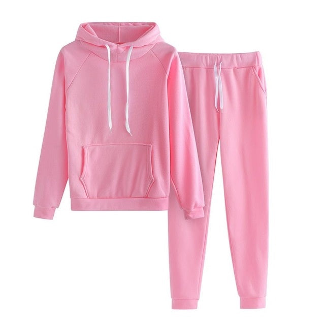 MONO//FIT women's fitness sets in pink featuring a hoodie and matching joggers for comfortable workouts